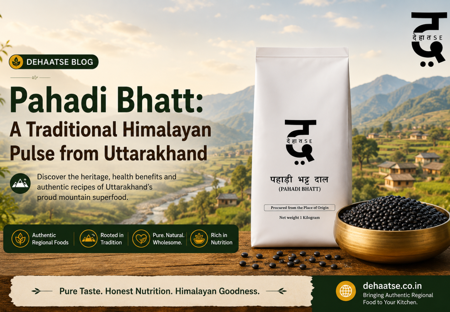 Pahadi Bhatt A Traditional Himalayan Pulse from Uttarakhand
