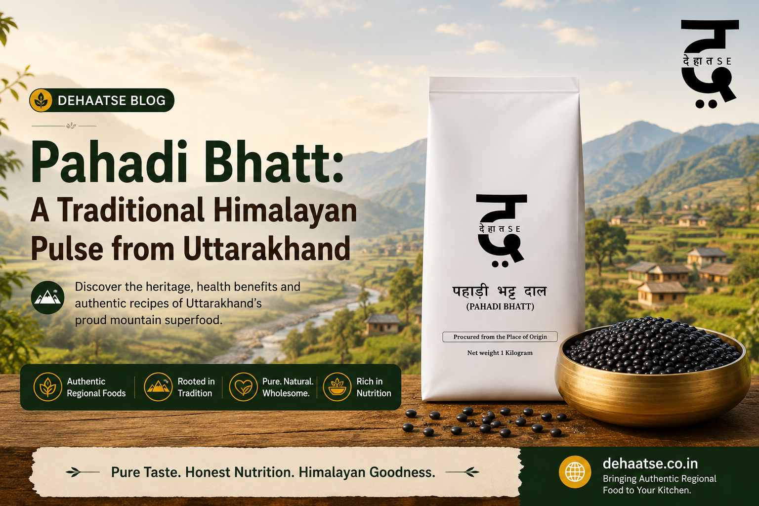 Pahadi Bhatt A Traditional Himalayan Pulse from Uttarakhand